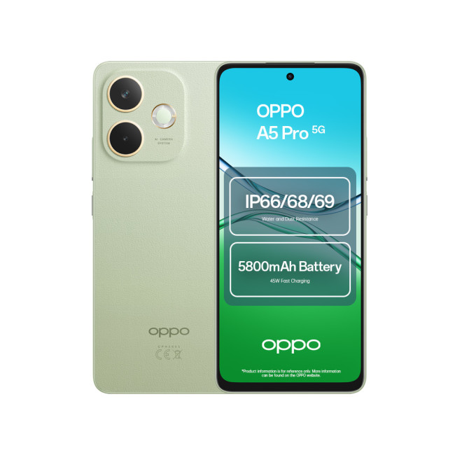 Refurbished OPPO A5 Pro 5G 256GB 8GB RAM 6.67" HD+ Dual SIM ColorOS 15.0 Smartphone