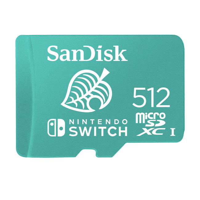 SanDisk Nitendo 512GB UHS-I microSDXC Memory Card - Teal
