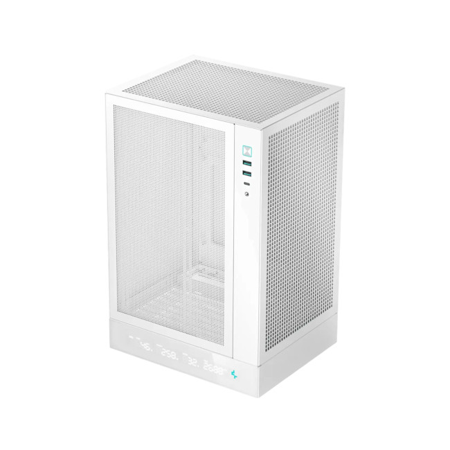 DeepCool CH170 Digital WH SFF Mini-ITX Gaming PC Case - White