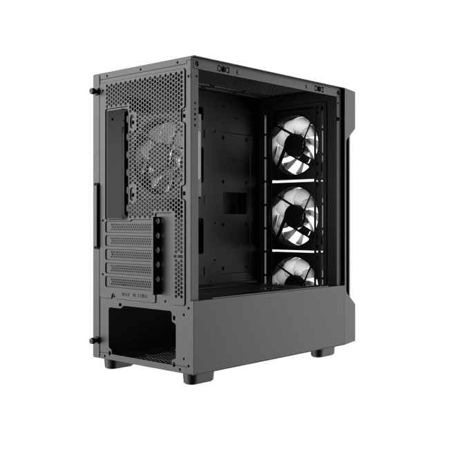 Bolt Black RGB Tempered Glass Micro ATX Gaming Case - Black