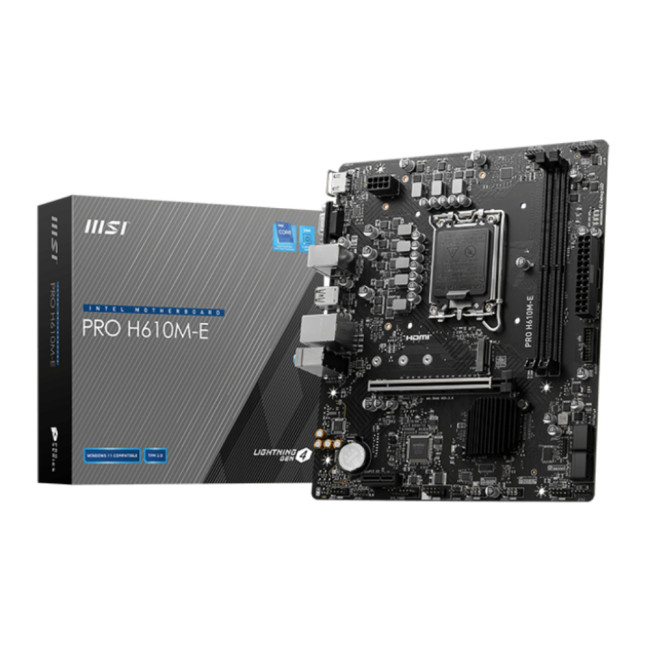 MSI PRO H610M-E DDR5 LGA 1700 microATX Motherboard