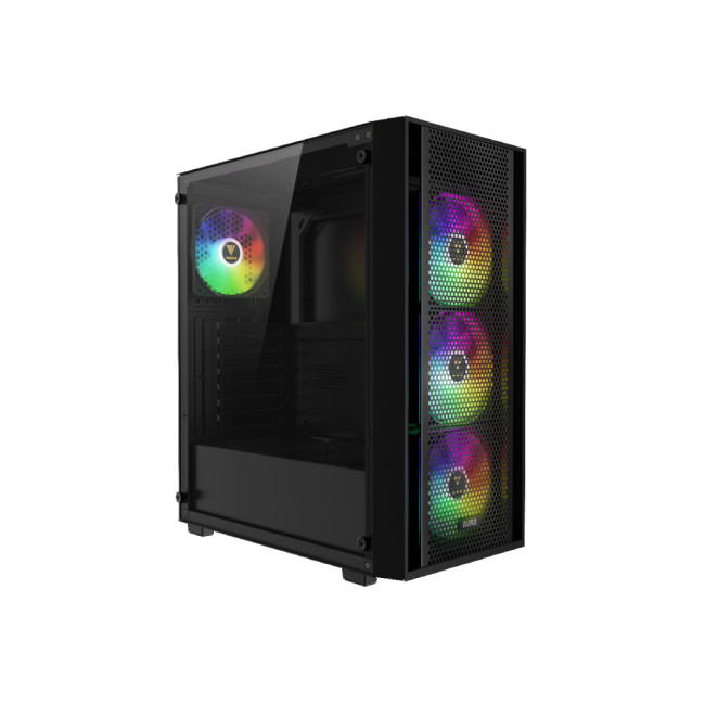 Gamdias AURA GC2 ELITE Tempered Glass Mid Tower Gaming PC Case - Black