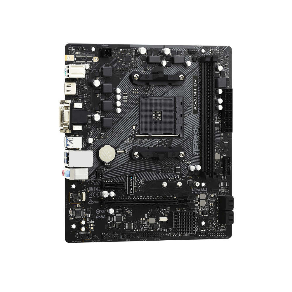 Asrock A520M-HDV Socket AM4 Micro-ATX Motherboard