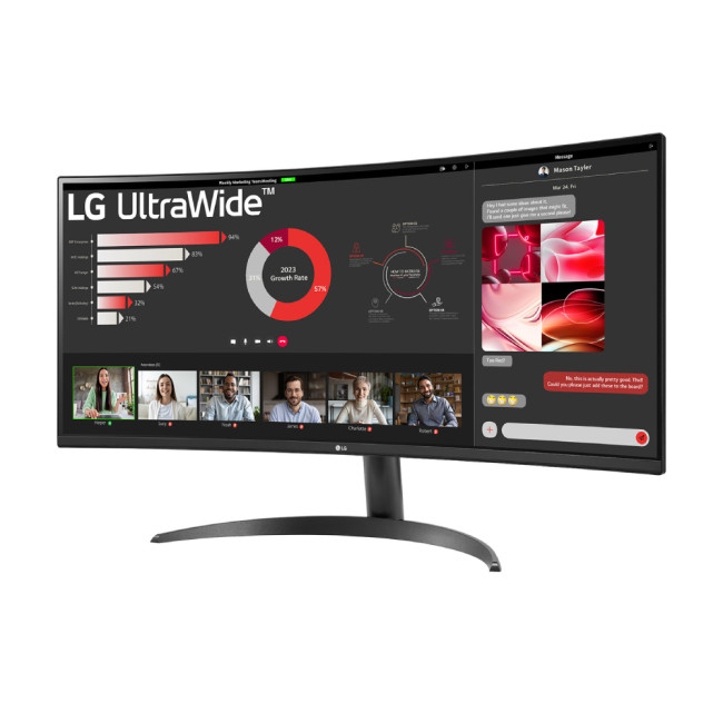 LG Ultrawide 34" Curved 3440 x 1440 Wide Quad HD VA LCD AMD FreeSync Monitor