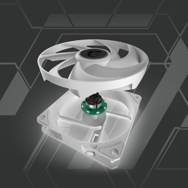 MSI MAG COREFROZR AA13 3-Pin ARGB CPU Cooler - White