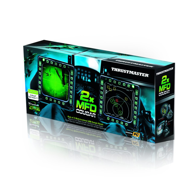 Thrustmaster MFD Multi Function Display Flight USB Cockpit Panels - 2 Pack