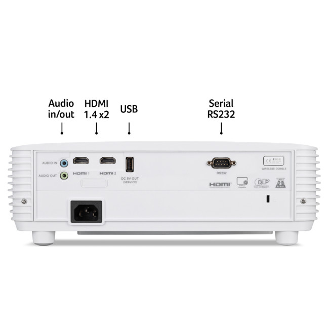 Acer P1557Ki 1080p (1920 x 1080) 4,500 ANSI lumens Wireless projector with built in speakers