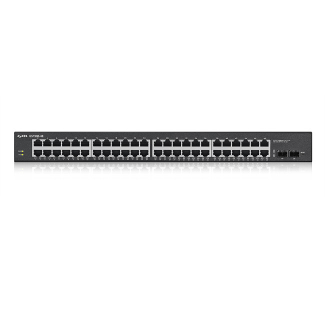 Zyxel GS1900-48-GB0102F 100 Gbit/s Rack Mountable Managed 48 x Gigabit Ethernet RJ45+SFP Ports Network Switch