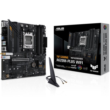Refurbished ASUS TUF Gaming A620M-PLUS WIFI DDR5 Micro ATX AM5 Motherboard - 90MB1F00-M0EAY0
