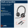 Poly Blackwire 8225 Stereo Microsoft Teams Certified USB-C USB-A Wired Headset