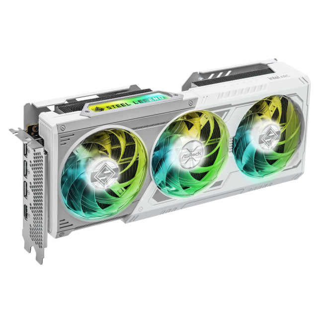 Asrock Intel Arc B580 Steel Legend 12GB OC Graphics Card - White