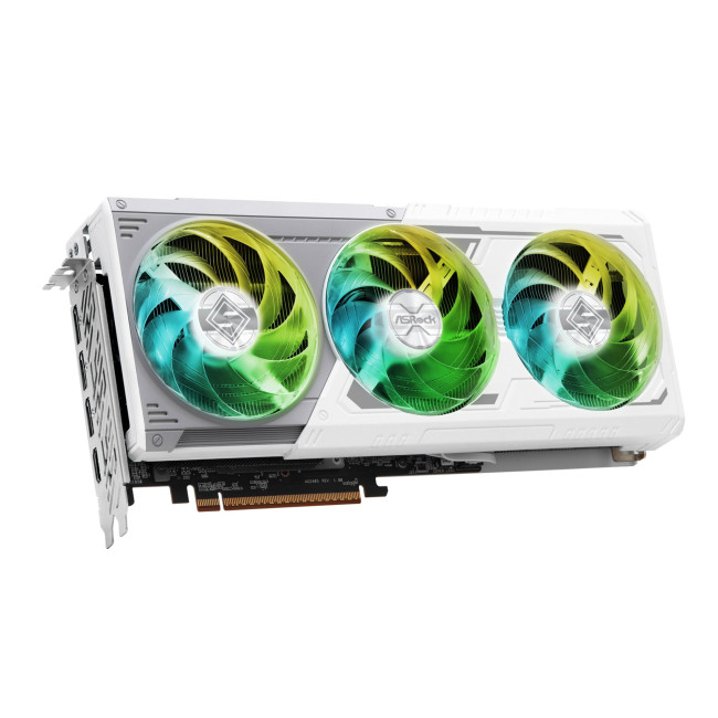 Asrock Radeon RX 9070 Steel Legend 16GB OC Graphics Card - White