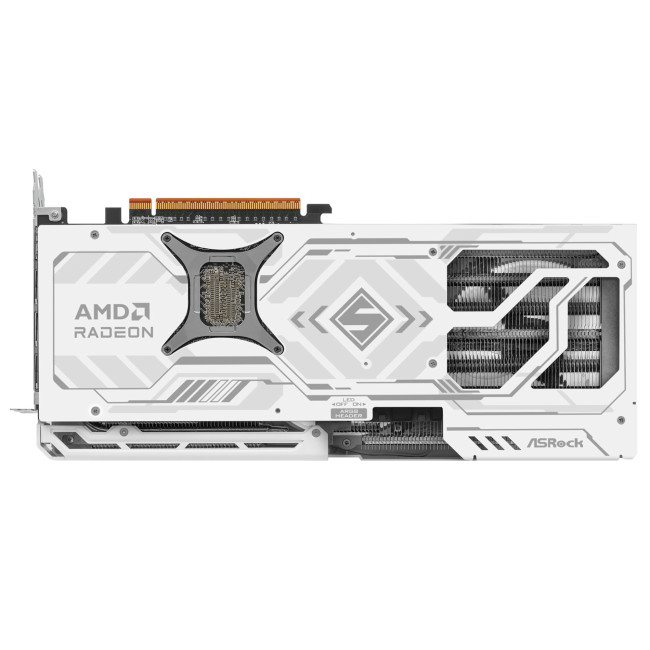 Asrock Radeon RX 9070 Steel Legend 16GB OC Graphics Card - White