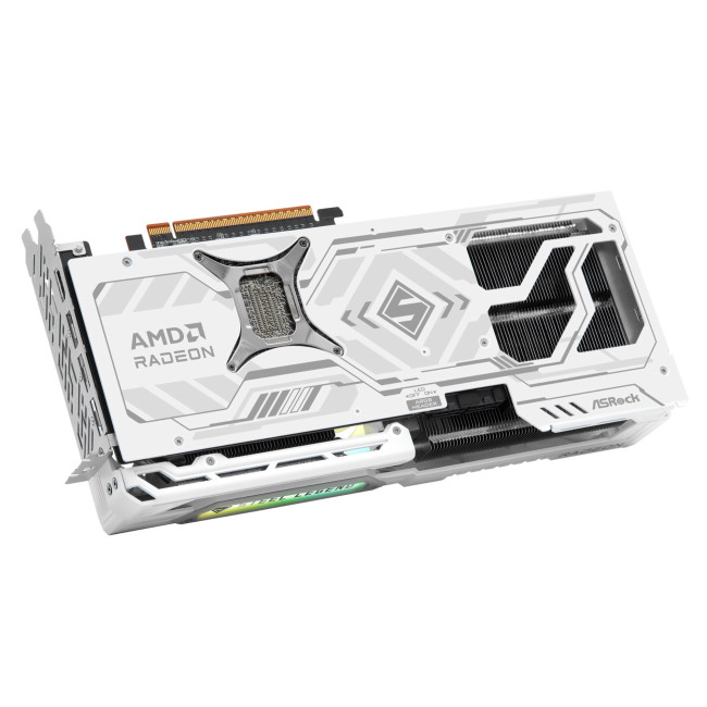 Asrock Radeon RX 9070 Steel Legend 16GB OC Graphics Card - White
