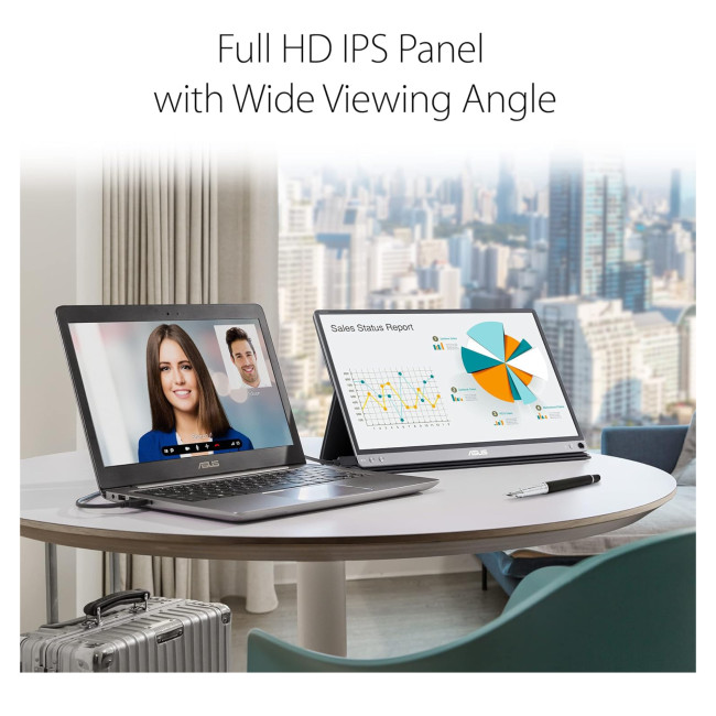 ASUS ZenScreen MB16ACE 15.6" 1920 x 1080 Full HD IPS LED Portable Flat Monitor