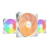 be quiet! Light Wings LX 140mm ARGB 7 Blades Case Fan - White Triple Pack