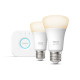 Philips Hue smart lighting Starter Kit 2 White With away form home control