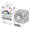 ASUS TUF Gaming TR120 ARGB Reverse 120mm PWM Case Fan White - 3-Pack