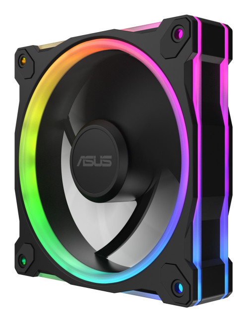 ASUS Prime MR120 ARGB 120mm Reverse PC Fan - Black