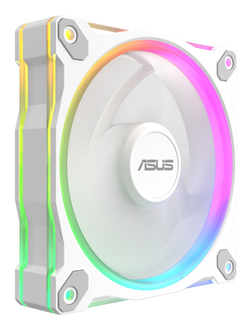 ASUS Prime MR120 ARGB 120mm Reverse PC Fan - White