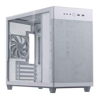 ASUS Prime AP201 MicroATX Anti-Dust Filter White PC Gaming Case