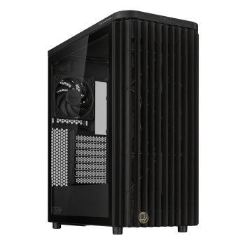 Refurbished ASUS ProArt PA401 Wood Edition Tempered Glass Mid Tower PC Case - Black
