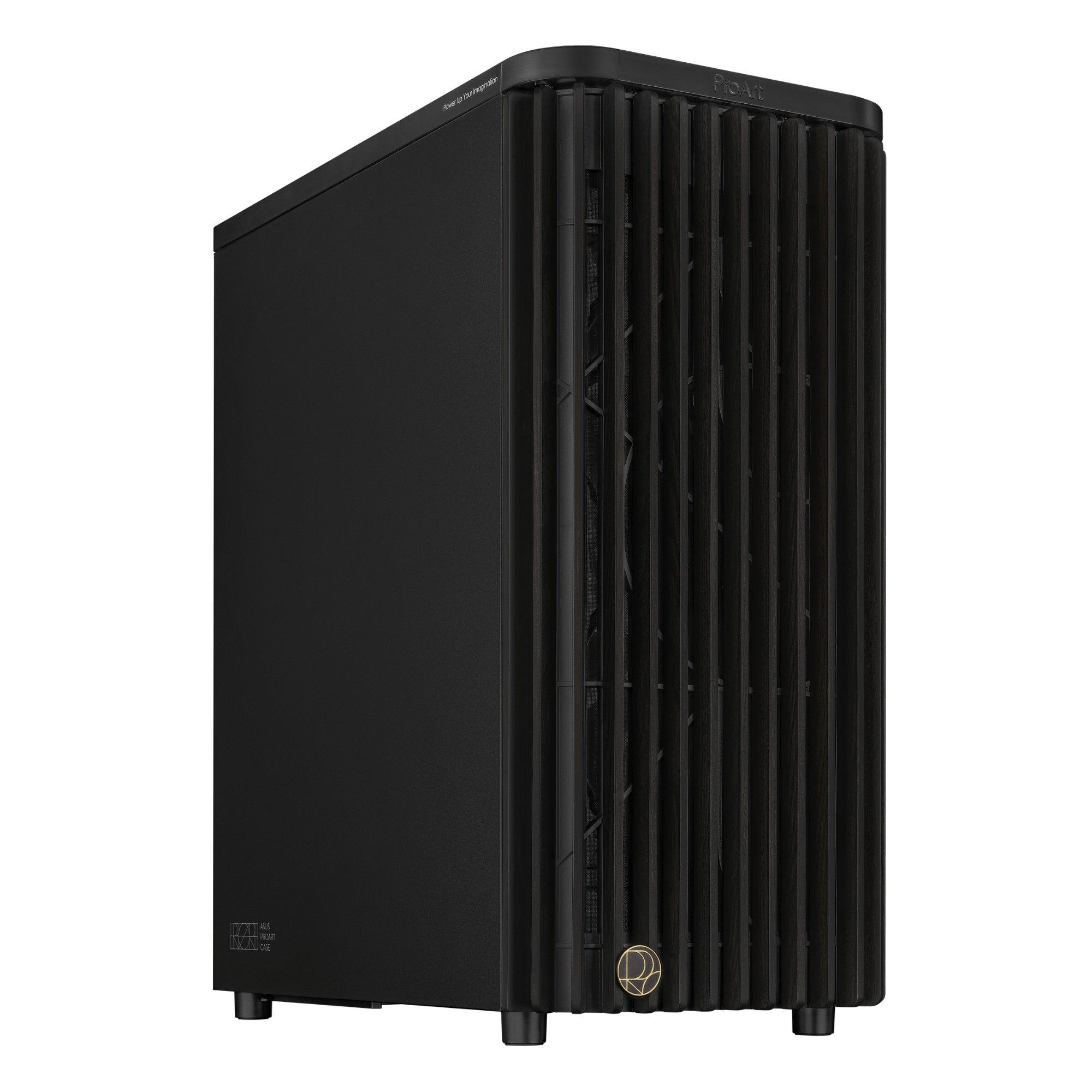 ASUS ProArt PA401 Wood Edition Metal Panel Mid Tower PC Case - Black