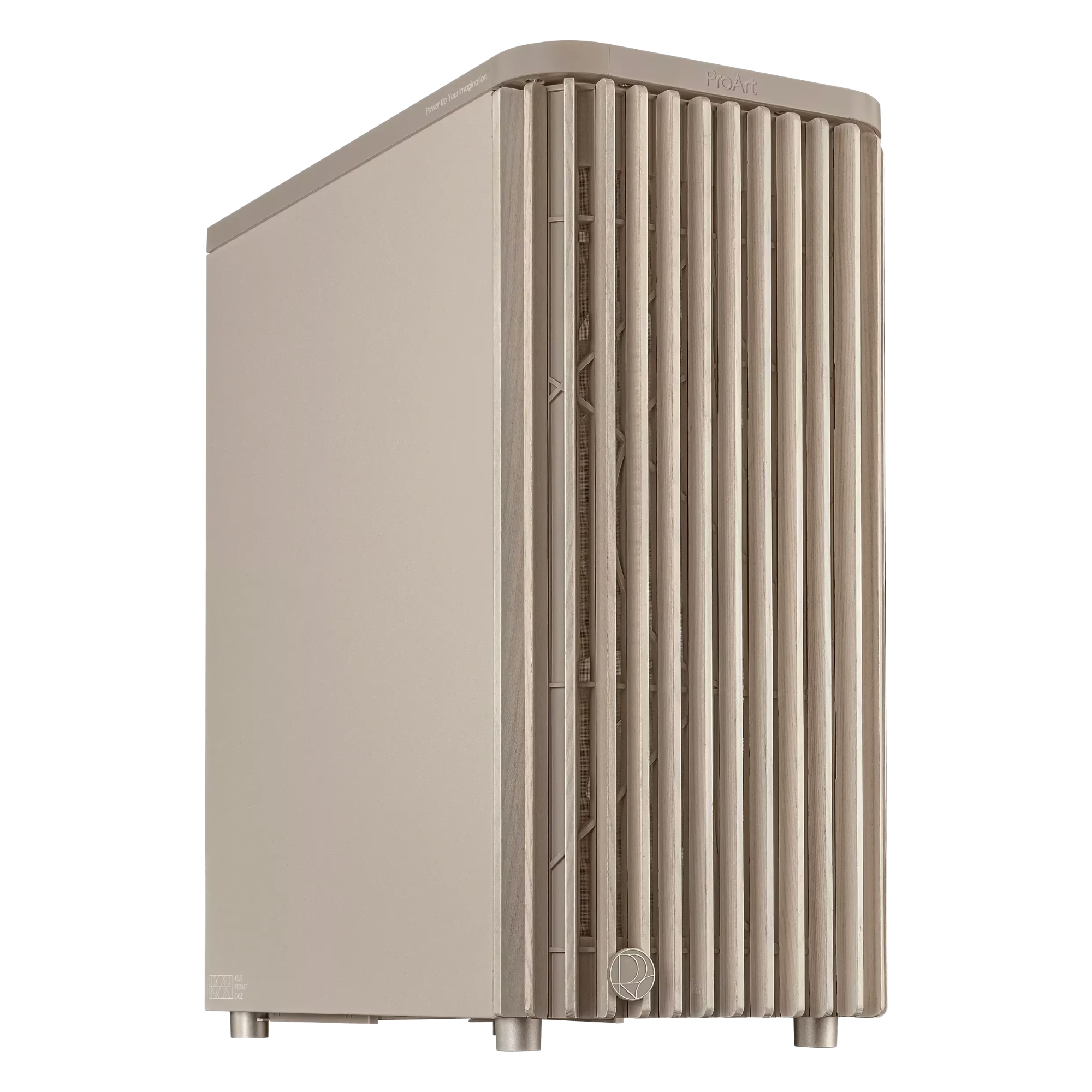 Refurbished ASUS ProArt PA401 Wood Edition Mesh Panel Mid-Tower PC Case - Beige