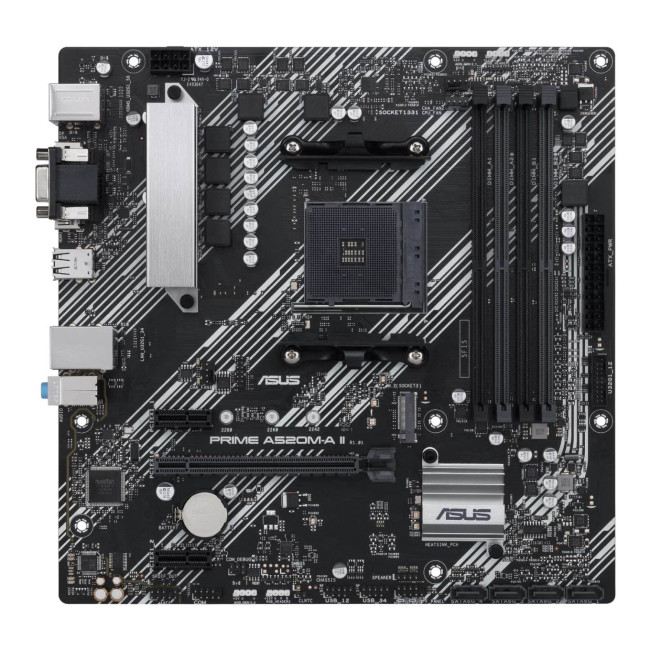 ASUS Prime A520M-A II/CSM AMD A520 Socket AM4 micro ATX Motherboard