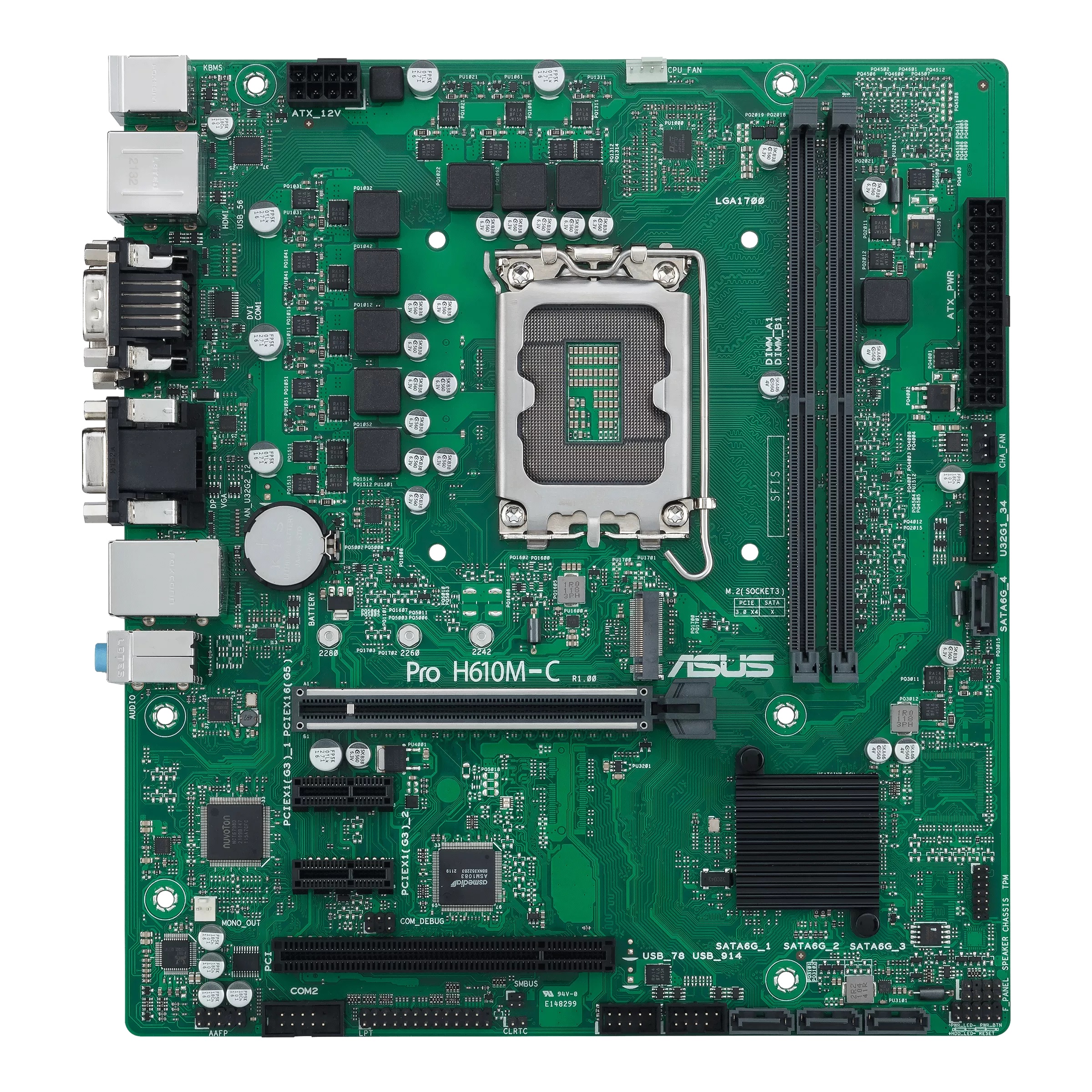 ASUS Pro H610M-C-CSM Intel DDR5 Micro-ATX LGA 1700 Motherboard