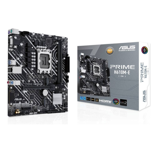ASUS PRIME H610M-E-CSM Intel H610 LGA1700 Micro-ATX Motherboard