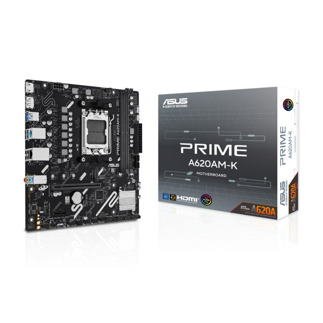ASUS PRIME A620AM-K AMD A620A micro ATX AM5 Motherboard