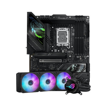 ASUS ROG STRIX Z890-F GAMING WIFI DDR5 Intel 1851 ATX Motherboard + ROG STRIX LC III 360 ARGB LCD AIO Cooler Bundle Pack