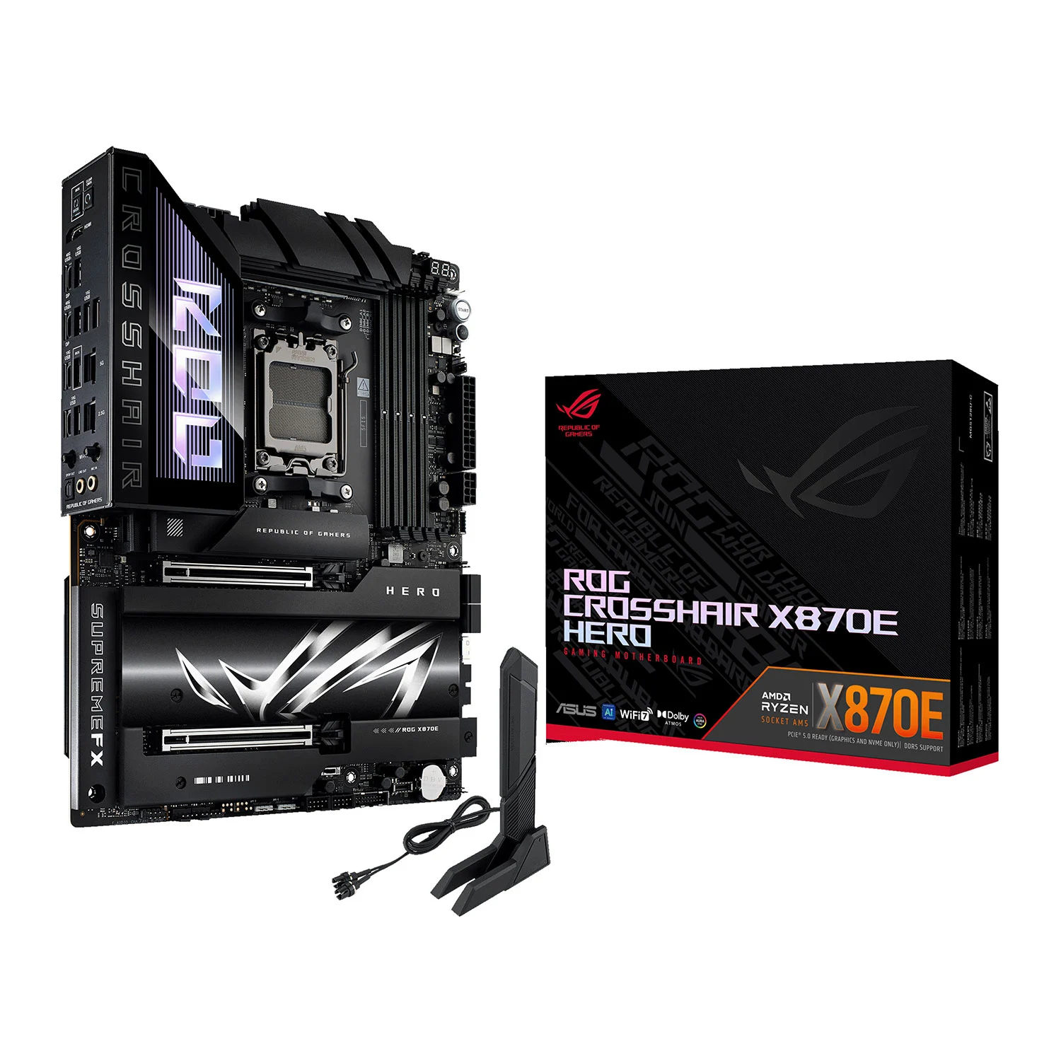 ASUS ROG Crosshair X870E HERO AMD X870EAM5 ATX Motherboard
