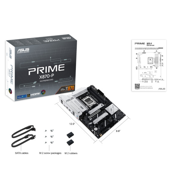 ASUS PRIME X870-P AMD X870AM5 ATX Motherboard