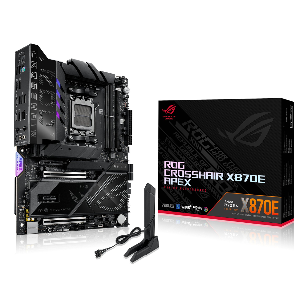 Asus Black Rog Crosshair X870e Apex Atx Amd Socket Am5 Motherboard