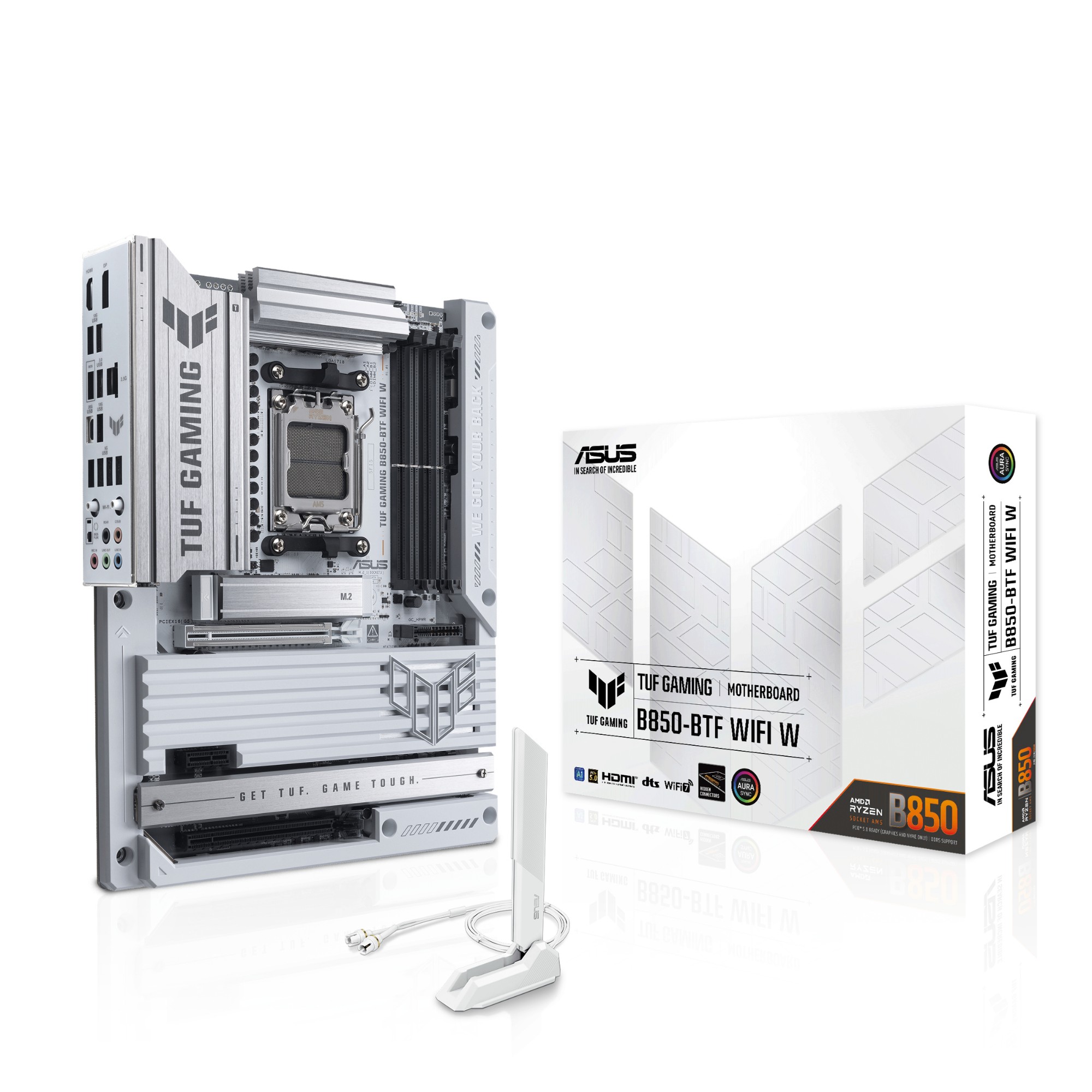 ASUS TUF GAMING B850-BTF WIFI W AMD B850 ATX Socket AM5 Motherboard - White