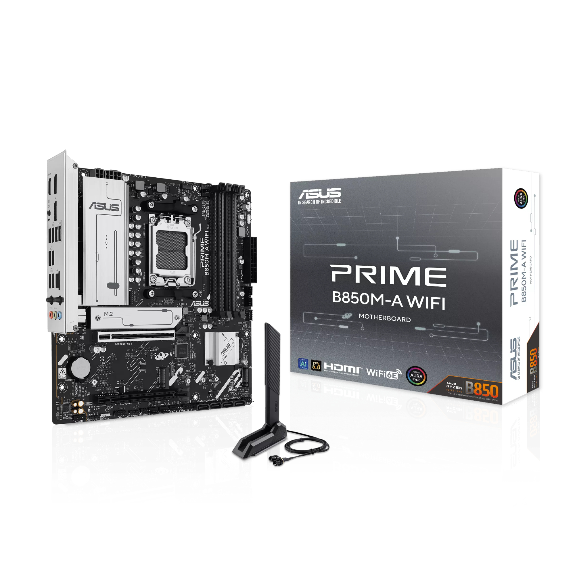 ASUS PRIME B850M-A WIFI AMD B850 Micro-ATX Socket AM5 Motherboard