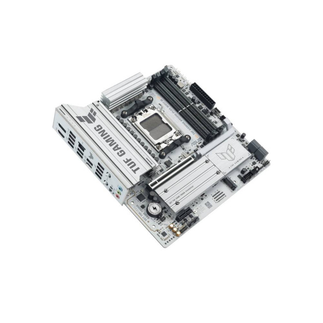 ASUS TUF GAMING B850M-PLUS WIFI7 W B850 Socket AM5 Micro-ATX Motherboard - White