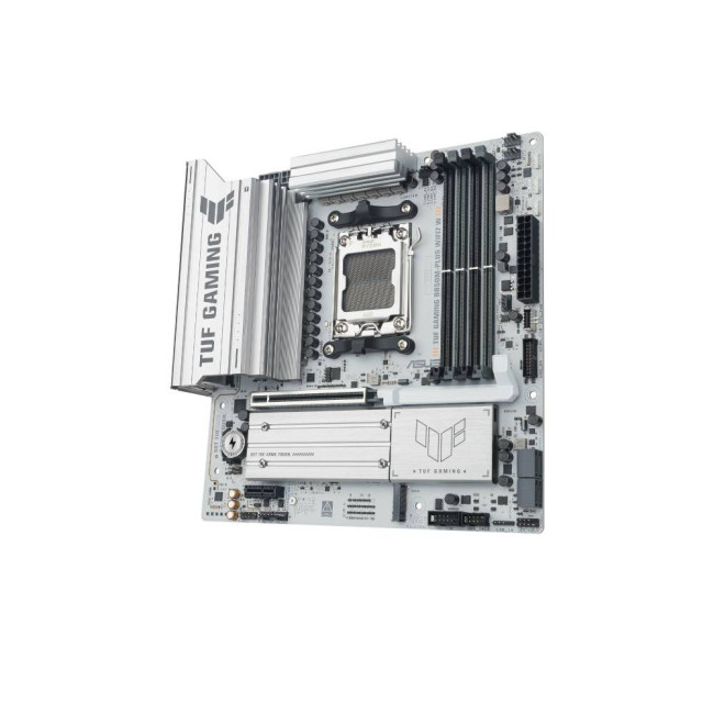 ASUS TUF GAMING B850M-PLUS WIFI7 W B850 Socket AM5 Micro-ATX Motherboard - White