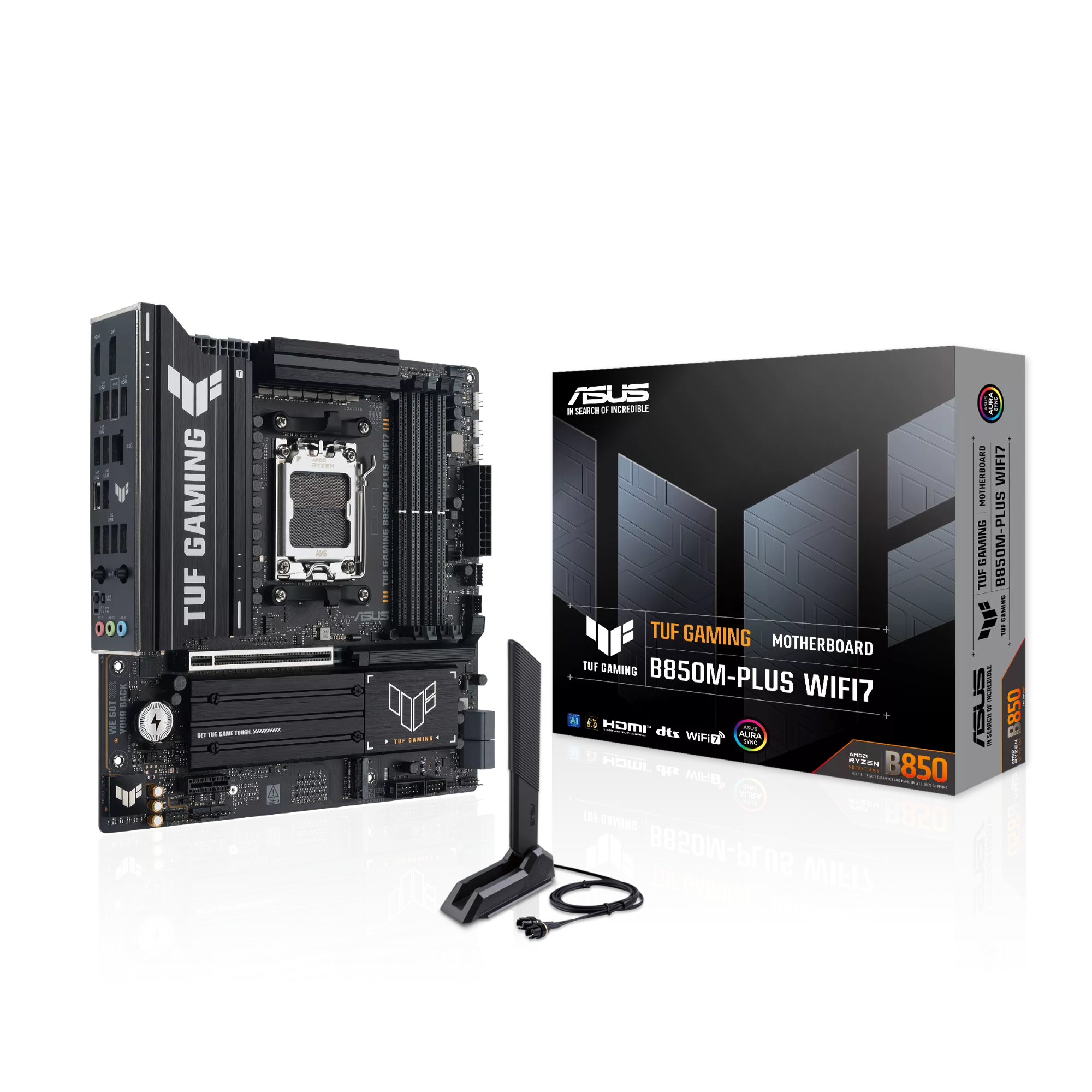 ASUS TUF GAMING B850M-PLUS WIFI7 Micro-ATX Socket AM5 Motherboard