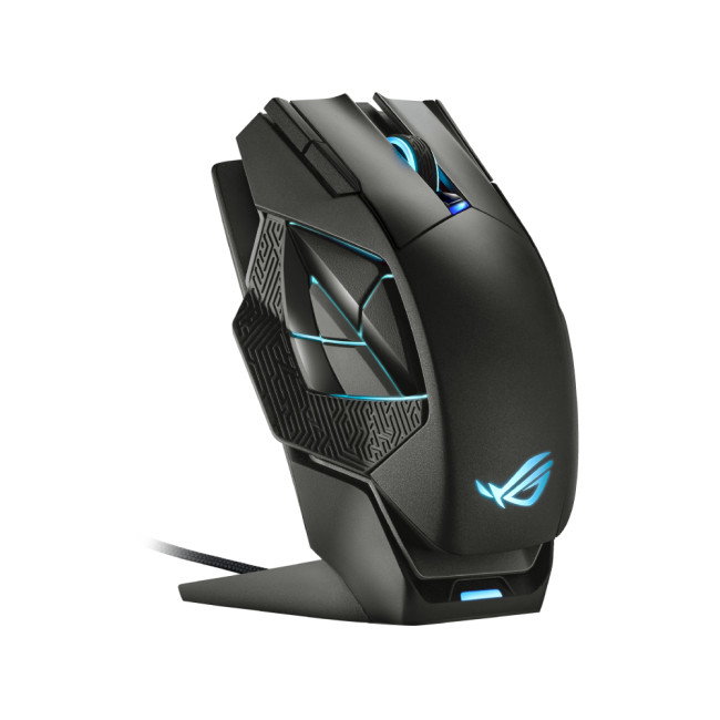 Refurbished ASUS ROG Spatha X Wired/Wireless 19000 DPI 12 Programmable Buttons RGB LED Gaming Mouse