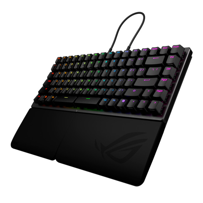 Refurbished ASUS ROG Falcata 75pc Split Gaming Keyboard with ROG HFX V2 Magnetic Switches