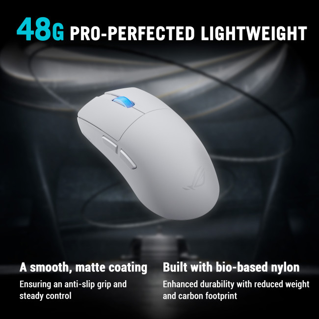 ASUS ROG Harpe II Ace Wireless Gaming Mouse - White