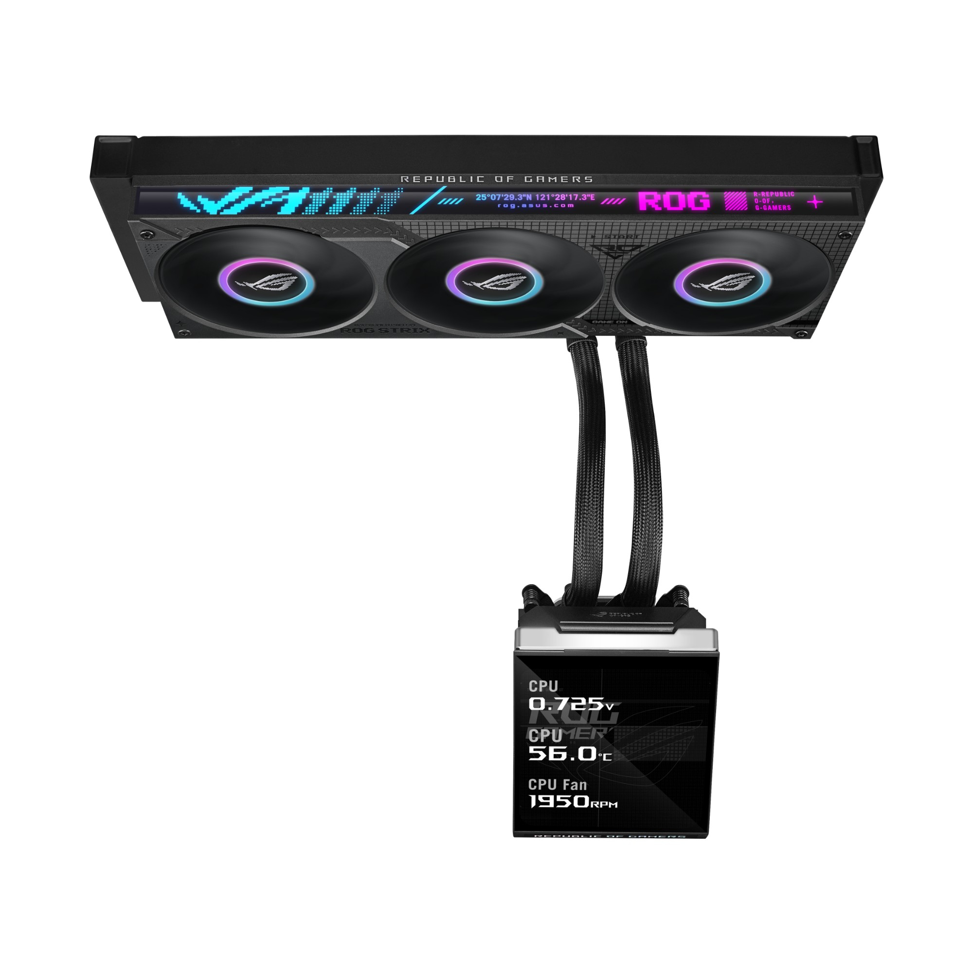 ASUS ROG Strix SLC IV 360 ARGB LCD Display All-in-One Liquid CPU Cooler - Black
