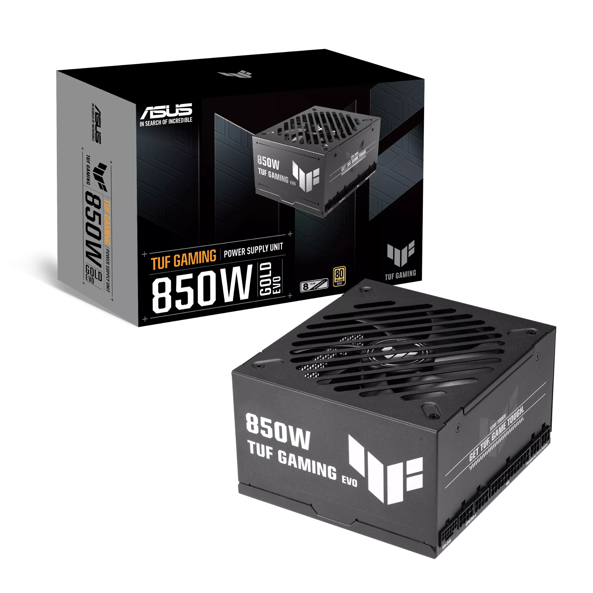 Asus Black Tuf Gaming 850W Gold Evo Atx 3.1 80 Plus Gold Psu Power Supply