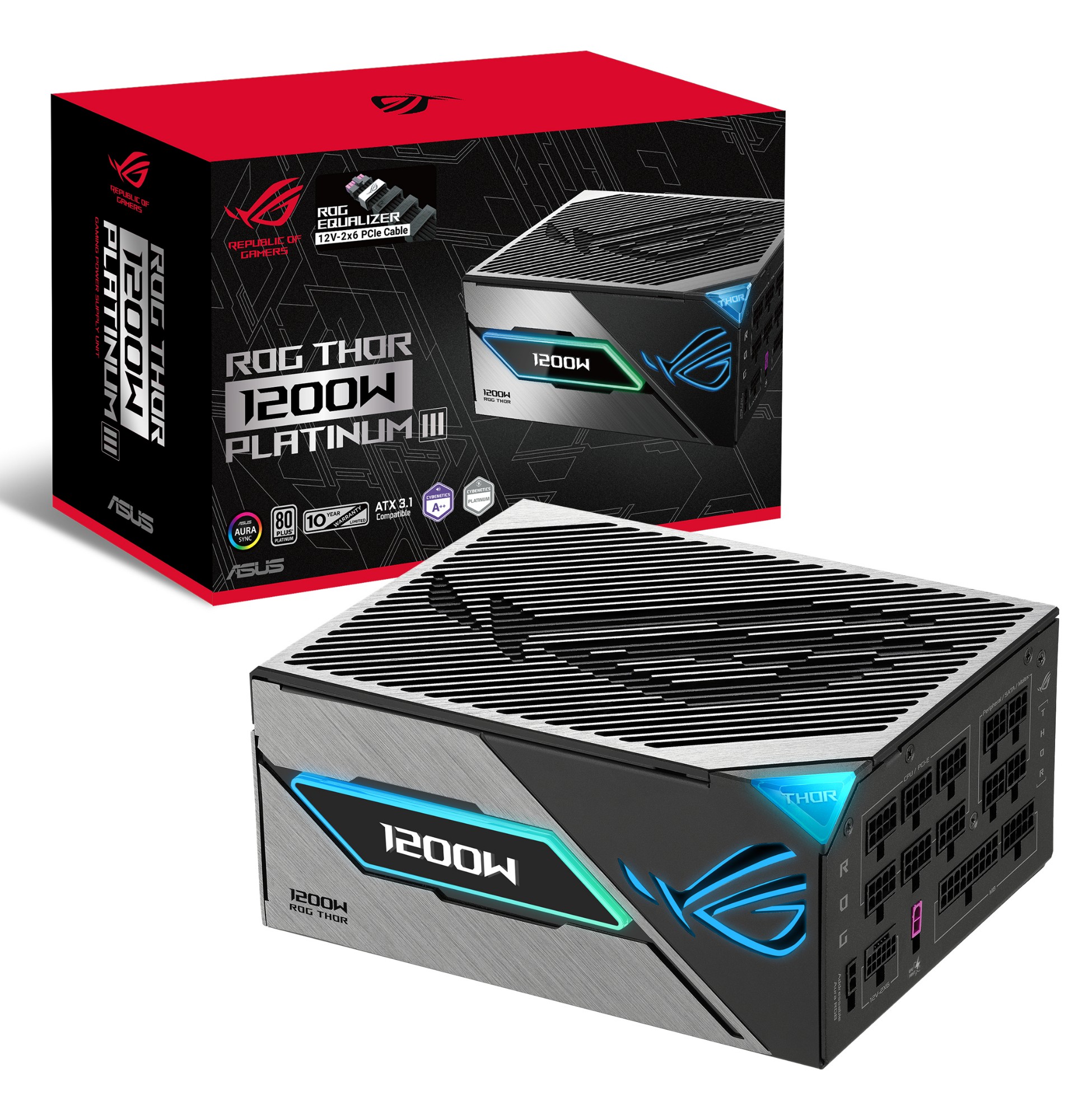 ASUS ROG THOR 1200P3 Gaming E 1200W ATX 3.1 80 PLUS Platinum PSU Power Supply