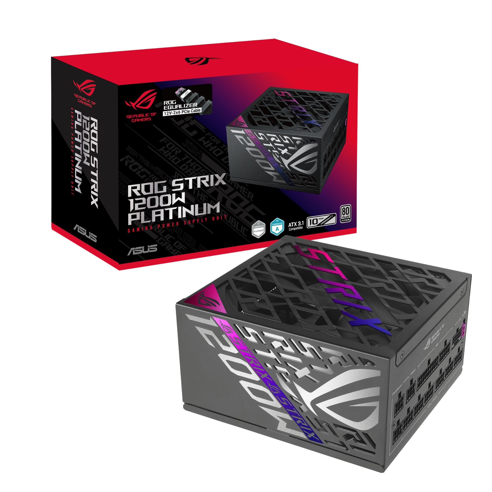 ASUS ROG Strix 1200P Gaming E 1200W ATX 3.1 80 PLUS Platinum PSU Power Supply