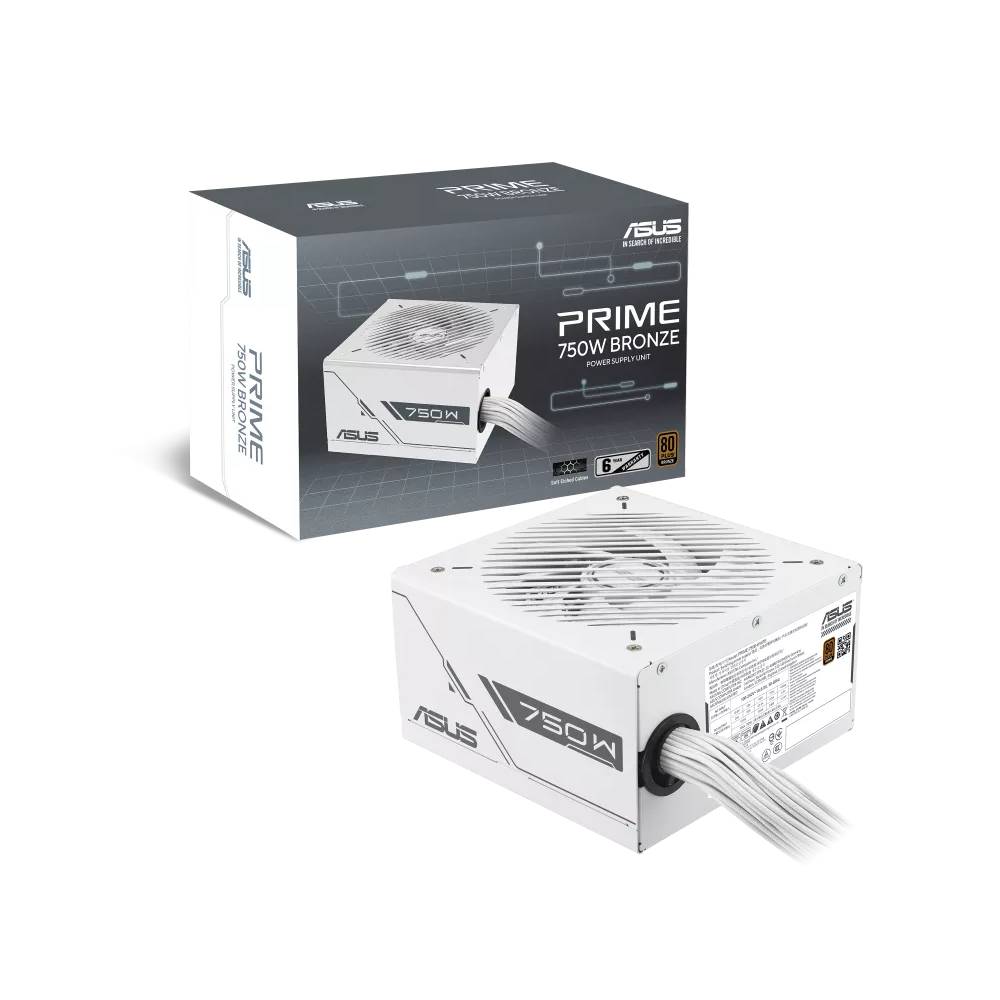 ASUS Prime 750W 80 PLUS Bronze ATX PSU Power Supply - White
