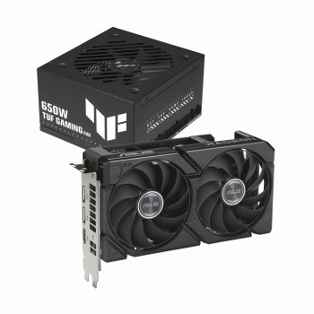 ASUS Radeon RX 9060 XT Dual 16GB Graphics Card + TUF-GAMING-650B-EVO Power Supply Bundle Pack